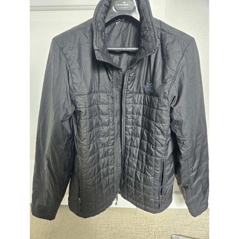 The North Face Thermoball Eco Puffer Jacket Mens XS Black Full Zip Coat Quilted